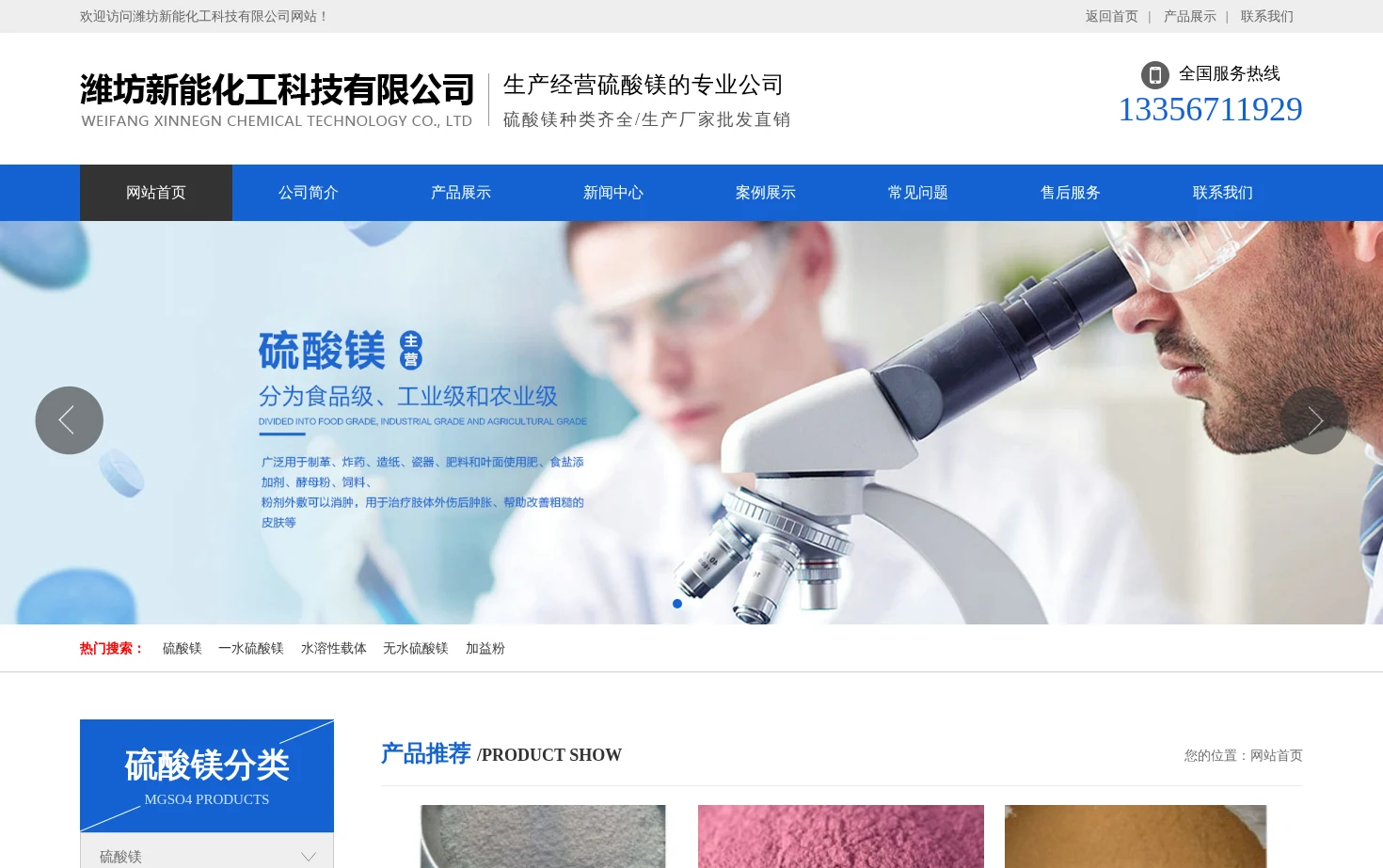 潍坊新能化工科技有限公司 页面快照